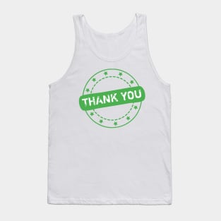 Thank you Stamp Icon Tank Top